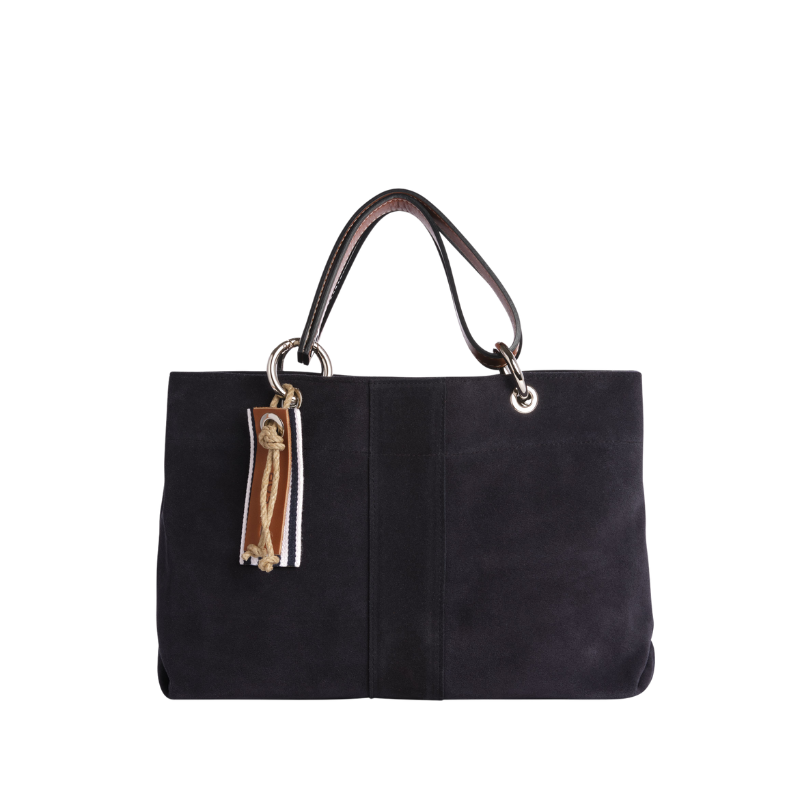 Canotage Small Cuir Velours Marine