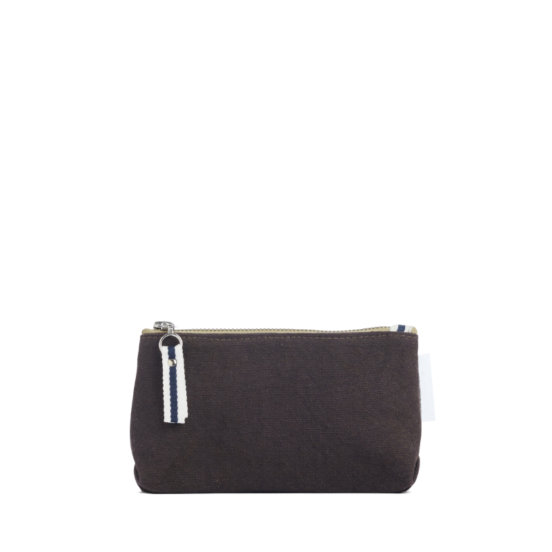 trousse coton chocolat