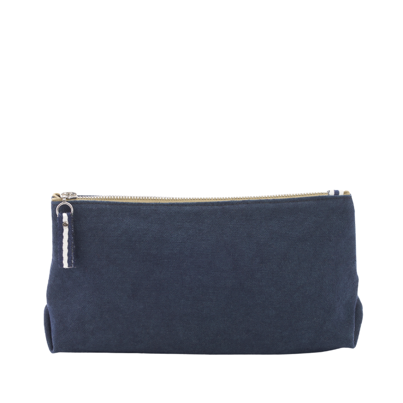 trousse coton marine