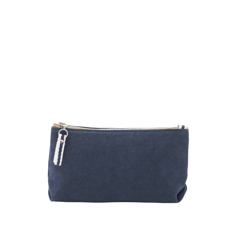 trousse coton marine