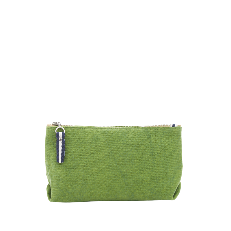 trousse coton vert